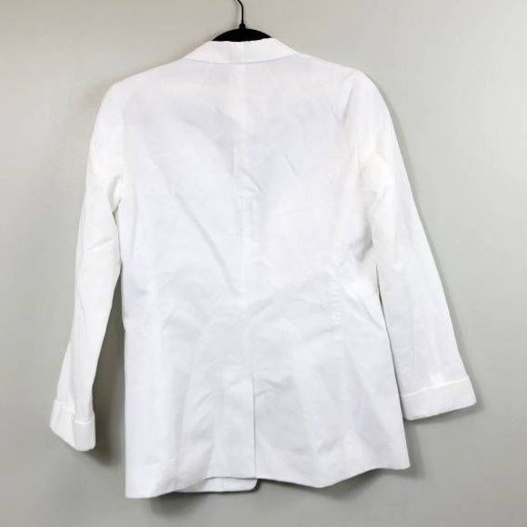J. Crew Unstructured Linen / Cotton Blazer White Size 0 - Picture 3 of 11